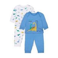 MOTHERCARE 2 PAK Piżana DINOZAURY piżamy 2 sztuki 9-12 m / 80