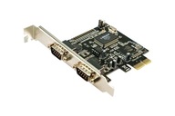 Karta Kontroler 2x RS-232 na złącze PCI-E Wysoki