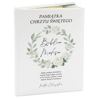 BIBLIA PREZENT dla CHŁOPCA Pamiątka CHRZTU ŚWIĘTEGO PERSONALIZOWANY IMIĘ