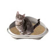 Záchod pre mačku KRÁLIKA ROHOVÁ S RÁMČKOM MALÁ