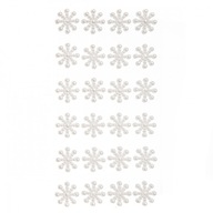 Samolepiace perličky 24ks SNEHULIENKA