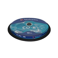 DYSK VERBATIM CD-R 700MB 52X DATA LIFE CAKE BOX 10 + natychmiastowa wysyłka