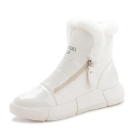 38 White2022 Nové zimné topánky Ženy Sneakers Topánky Woman High Top Casual B