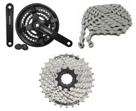 SADA POHONU SHIMANO 7rz KORBA 48T, KAZETA 28T, REŤAZ 3x7, POHON 3x7