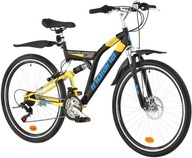 Rower INDIANA X-Rock 1.6 26 cali dla chłopca Czarno-żółty