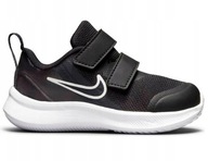 NIKE STAR RUNNER 3 (TDV) Buty dla dziecka Dziecięce czarne na rzepy Wygodne