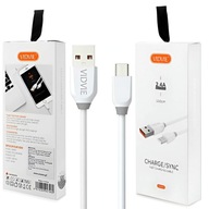 Výkonný USB rýchlonabíjací kábel - MicroUSB 1m QC 3.0 | VIDVIE CB442