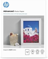 PAPIER fotograficzny do zdjęć HP Advanced 13x18cm 5x7" 250g