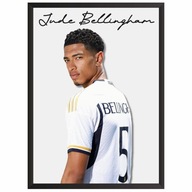 Jude Bellingham Real Madryt Plakat Obraz z piłkarzem w ramce Prezent