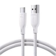 Kabel przewód USB-A - USB-C 100W szybki transfer Multi-Color Series 1m biał