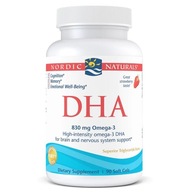 Nordic Naturals DHA 830mg Jahoda 90 kapsúl