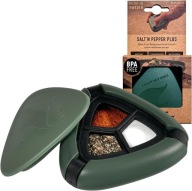 UTAZÓ TARTÁLY SÓ- ÉS BORSTARTÓ SZETT – 3 DB LÉGMENTESEN ZÁRÓDÓ TARTÁLY