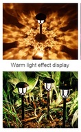 LED wodoodporna lampa zasilana energią słoneczną