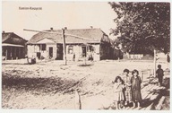 KAMIEŃ-KOSZYRSKI- Chata studnia dzieci- 1917 feldpost STAN!