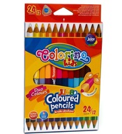 pastelky JUMBO obojstranné 24 farieb Colorino