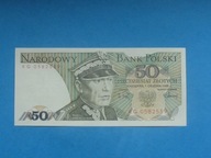 Polska Banknot 50 zł KG 1988 Warszawa UNC