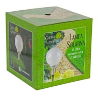 LAMPA SOLARNA kula mleczna 30x62 cm Saska Garden BARDZO DUŻA