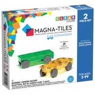 MAGNA-TILES Zestaw Do Rozbudowy Cars 2 Magnetyczne Samochody Żółty Zielony