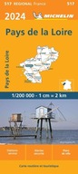 KRAJ LOARY / Pays de la Loire mapa 1:200 000 MICHELIN 2024