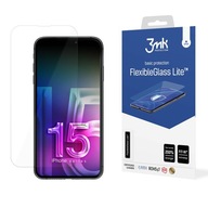 SZKŁO HYBRYDOWE 3MK FLEXIBLEGLASS LITE NA WYŚWIETLACZ DO IPHONE 15 PRO MAX