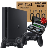 Konsola PS4 SLIM 1TB PlayStation 4 2x PAD | Akcesoria | Prezenty +GWARANCJA
