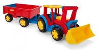 Wader Gigant Traktor z łyżką i przyczepą 66300