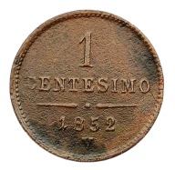 OLASZORSZÁG LOMBARDIA VELENCE 1 CENTESIMO 1852 V RITKA