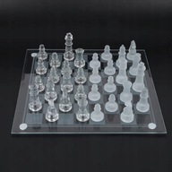 Matné šachy Poľské Sklenené krištáľové šachy M