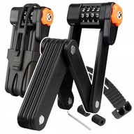 ZAMEK ROWEROWY BLOKADA STAL ZABEZPIECZENIE ROWERU SKŁADANA KŁÓDKA NA SZYFR