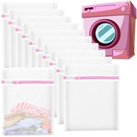 MOSÓZSÁK HÁLÓS MOSÓZSÁK RUHÁK FEHÉRNEMŰ FÜGGÖNY 10 db