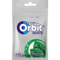 ORBIT GUMA DRAŻE WHITE SPEARMINT TOREBKA 29 g 21 drażetek