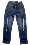SPODNIE jeans BOJÓWKI DRAGON r 12 - 146/152 cm