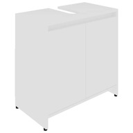 vidaXL Kúpeľňová skrinka, biela, 60x33x61 cm, drevotrieska