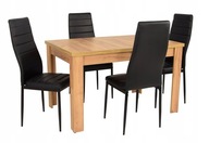 Stół rozkładany Dąb CRAFT 80x120/160 4 Krzesła