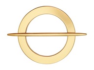 Spona spona upínacia na záclony závesy kruh zlatý