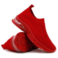 Buty sportowe dziecięce wsuwane czerwone adidasy