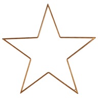 Hviezda kovová zlatá dekorácia 35 cm ozdoba