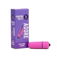Diskrétny dámsky masér Adore Vibrating Bullet mini vibrátor ružový
