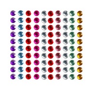 Kryształki samoprzylepne ozdobne kolorowe 100 szt.