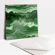 Samolepiaci vinylový panel Nástenná podlaha Zelený motív mramoru 9 ks