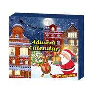 Adventný kalendár 24 dní Vianočná krabička DIY