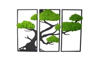 3 obrázky chrobákov strom bonsai z machu 76cm š