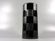 Wazon czarny Rosenthal design B. Wiinblad szachownica złoto