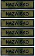 IMIENNIK nazwisko wojskowe na mundur WZ2010 US-22 x6 szt.