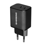 Ładowarka sieciowa PowerKub G45 2x USB-C 45W Riversong AD95 czarna