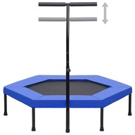 TRAMPOLINA FITNESS Z UCHWYTEM 122cm DOMOWA +OSŁONA