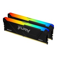 Pamięć DDR4 Kingston Fury Beast RGB 32GB (2x16GB) 1Gx8 3200MHz CL16 1,35V c