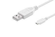 KABEL USB 2.0 GOOBAY USB-USB MICRO TYPE A-B M/M 1.8M Hi-Speed biały