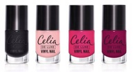 LAKIERY DO PAZNOKCI WINYLOWE TRWAŁY MANICURE CELIA DE LUXE VINYL NAIL 4szt