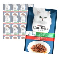 PURINA GOURMET PERLE MINI FILECIKI Z WOŁOWINĄ W SOSIE KARMA DLA KOTA 12x85g